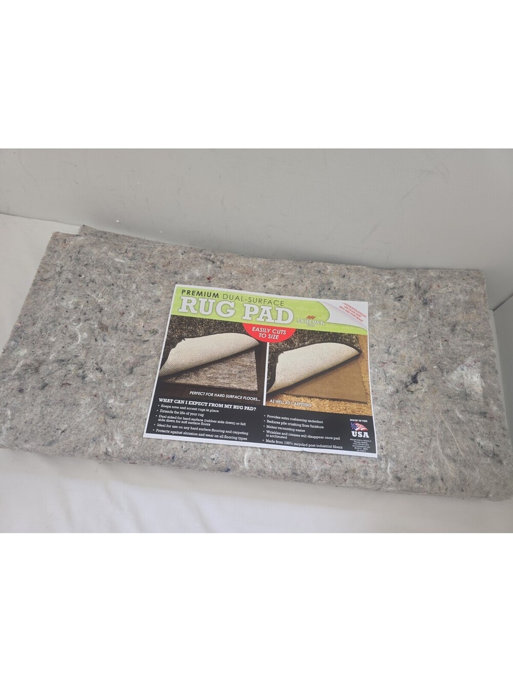 Mohawk Home Premium Dual-Surface 2' x 8' Rug Pad – Non-Slip Cushion
